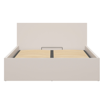 Lit TETRIX cachemire 160x200 cm avec sommier coffre et rangement