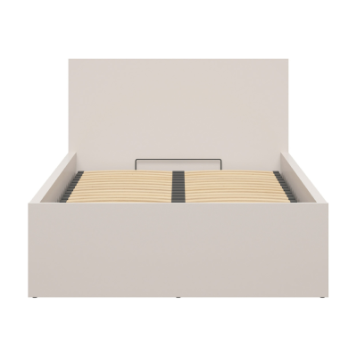 Lit TETRIX cachemire 120x200 cm avec sommier coffre et rangement