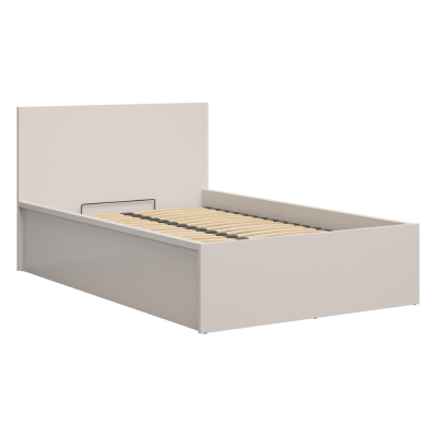 Lit TETRIX cachemire 120x200 cm avec sommier coffre et rangement