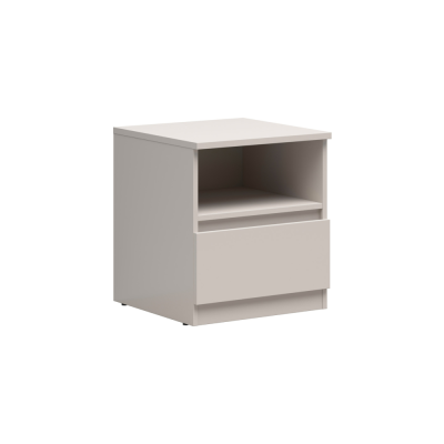 Table de nuit TETRIX cachemire 1 tiroir 45x50,5x45 cm