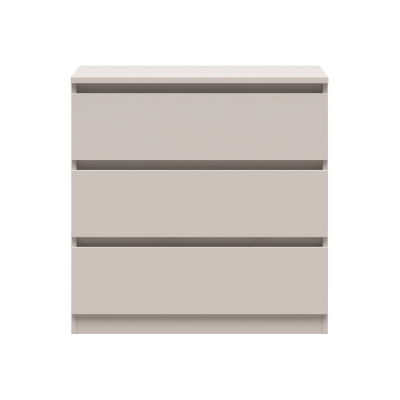 Commode TETRIX cachemire 3 tiroirs 75x75,5x45 cm