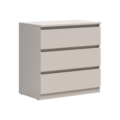 Commode TETRIX cachemire 3 tiroirs 75x75,5x45 cm