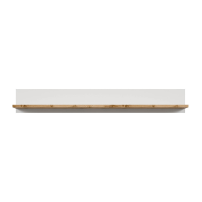Etagère HOLTEN blanc/ chêne wotan 156x22x24 cm