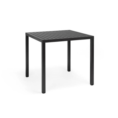 Table en polypropylène CUBE Antracite 80x80 cm