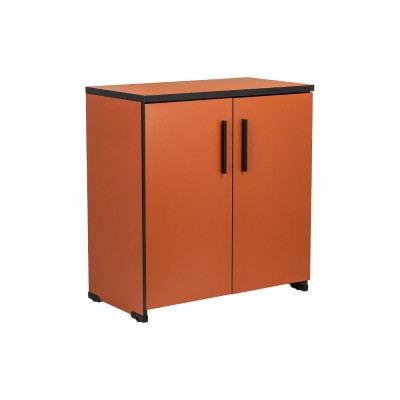 Armoire basse EKO H85xL80xP45 cm Rouge paprika 2 portes Rouge paprika