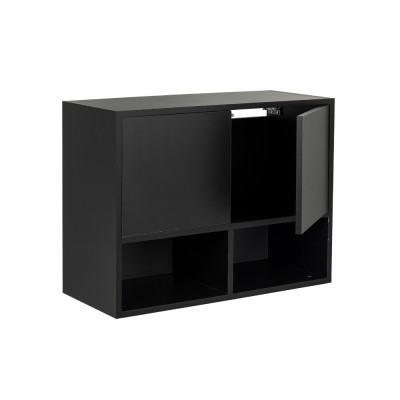 Rangement suspendu NIDO 80x60x34 décor Noir
