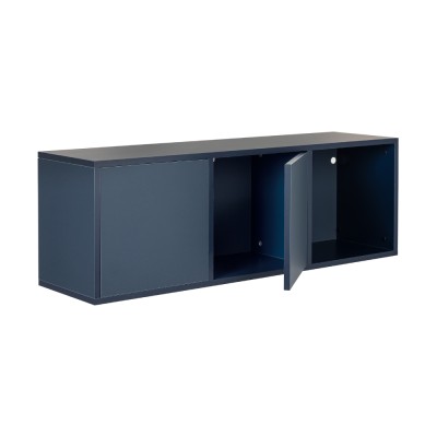 Rangement suspendu LINEO 120x40x32 décor Bleu