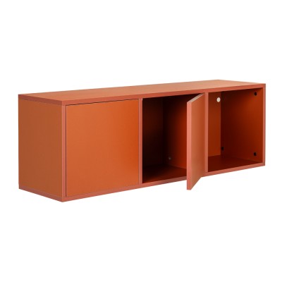 Rangement suspendu LINEO 120x40x32 décor Paprika