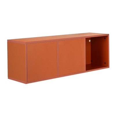 Rangement suspendu LINEO 120x40x32 décor Paprika