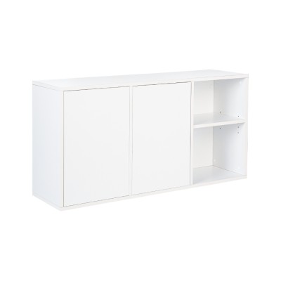 Rangement suspendu LINEO PLUS 120x60x32 décor Blanc