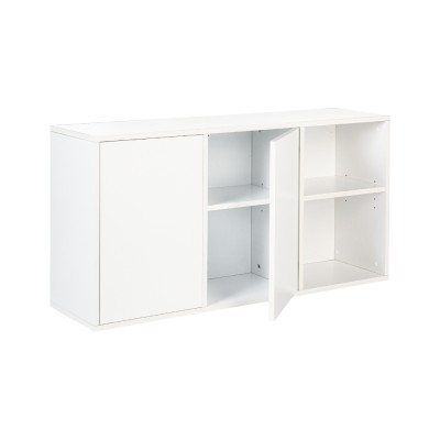 Rangement suspendu LINEO PLUS 120x60x32 décor Blanc