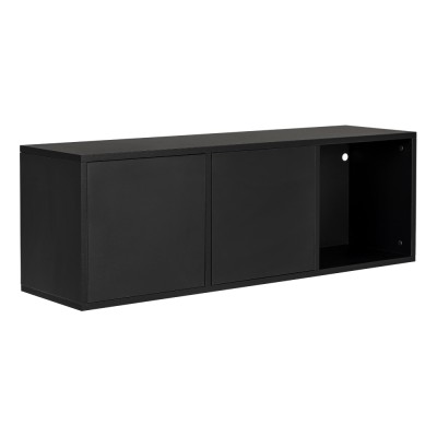 Rangement suspendu LINEO 120x40x32 décor Noir