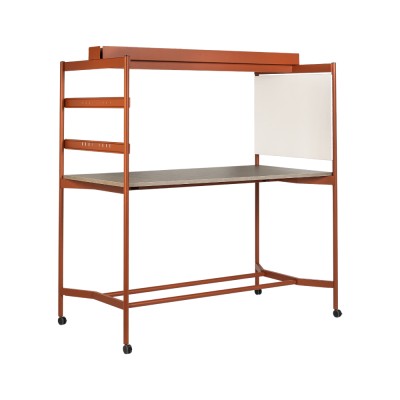 Bureau haut coworking STILO 180x90 cm structure cuivre/ plateau bohça