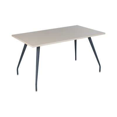 Bureau droit ARIA 140x80 cm structure bleu/ plateau kumtasi
