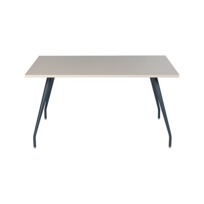 Bureau droit ARIA 140x80 cm structure bleu/ plateau kumtasi