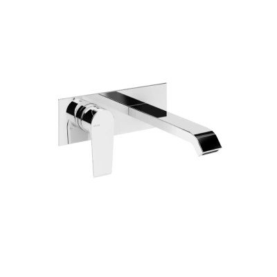 Mitigeur mural rosace unique pour lavabo - NAUTIC - Chromé