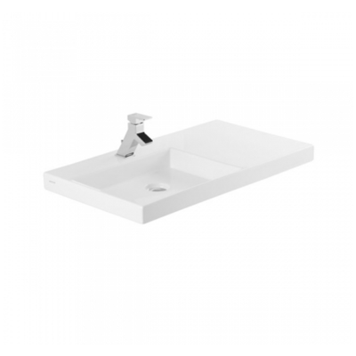 Lavabo céramique VISTA blanc rectangulaire 80x43 cm