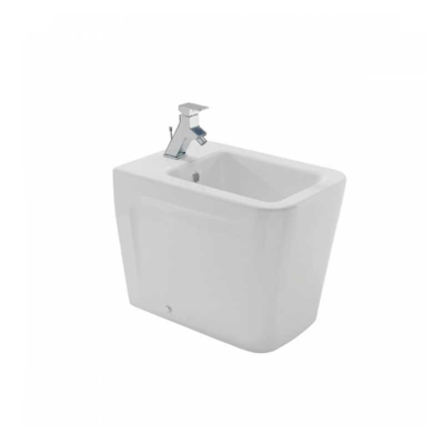 Bidet à poser ADVANCE blanc porcelaine vitrifiée 53x35x41 cm