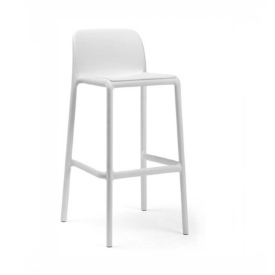 Tabouret polypropylène et fibre de verre traité anti UV FARO Blanc mini 86x47x49 cm