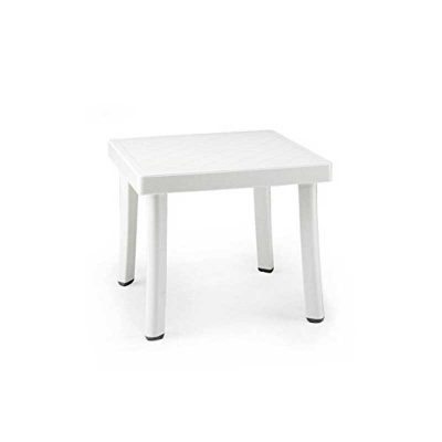 Table polypropylène et fibre de verre traité anti UV RODI Blanc démontable 40x46x46 cm