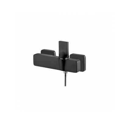 Mitigeur de douche LINE 42 laiton noir/chromé