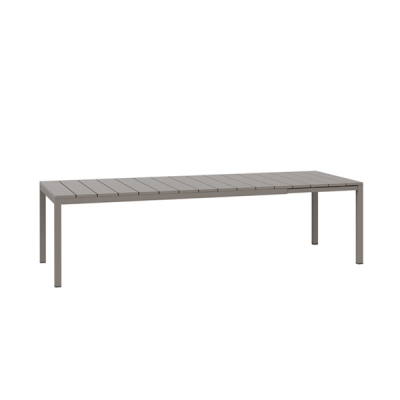 Table DurelTOP en polypropylène traité anti-UV RIO Tortora extensible 76x100x210-280 cm