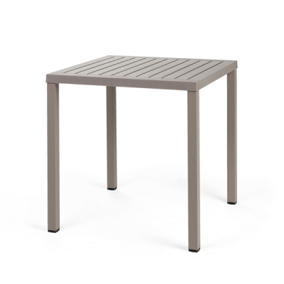 Table DurelTOP en polypropylène traité anti-UV CUBE Tortora empliable 75x70x70 cm