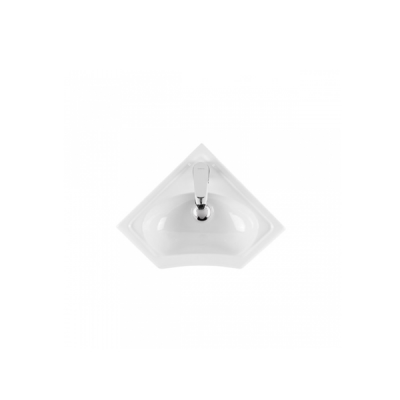 Lavabo céramique SADO blanc d'angle 36x36 cm
