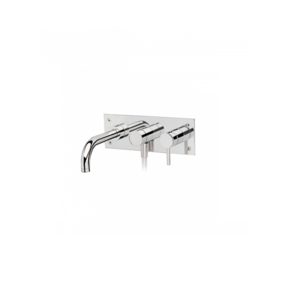 Mitigeur bain et douche laiton TUBE chromé encastrable