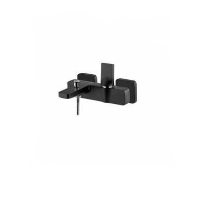Mitigeur de bain et douche LINE 42 laiton noir/chromé