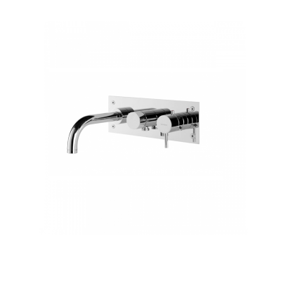 Mitigeur bain et douche laiton TUBE chromé thermostatique encastrable