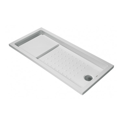 Receveur de douche acrylique STRADO blanc rectangulaire 170x80x4 cm
