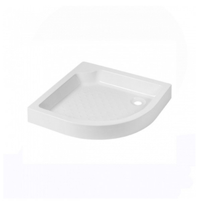 Receveur de douche acrylique ELSY blanc d'angle 75x75x13 cm