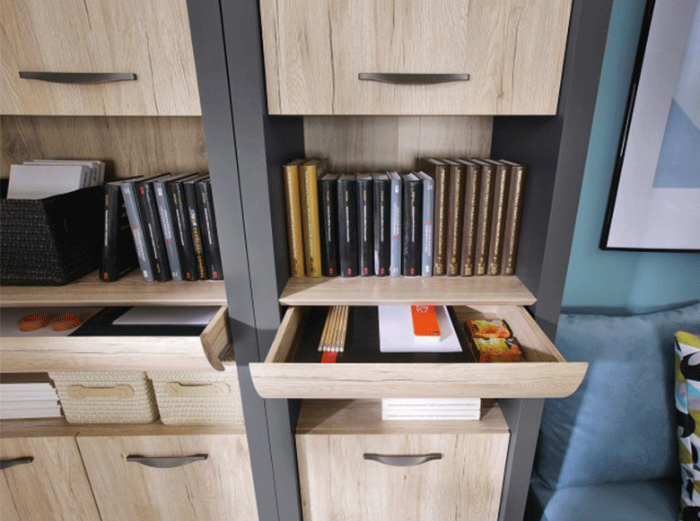 Support De Livre Incliné Pour Bureau - Bibliothèque De Comptoir, Organisateur De Livres 33x24.5x21 Cm